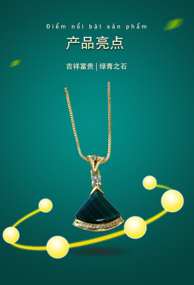 Malachite Mini Skirt Pendant