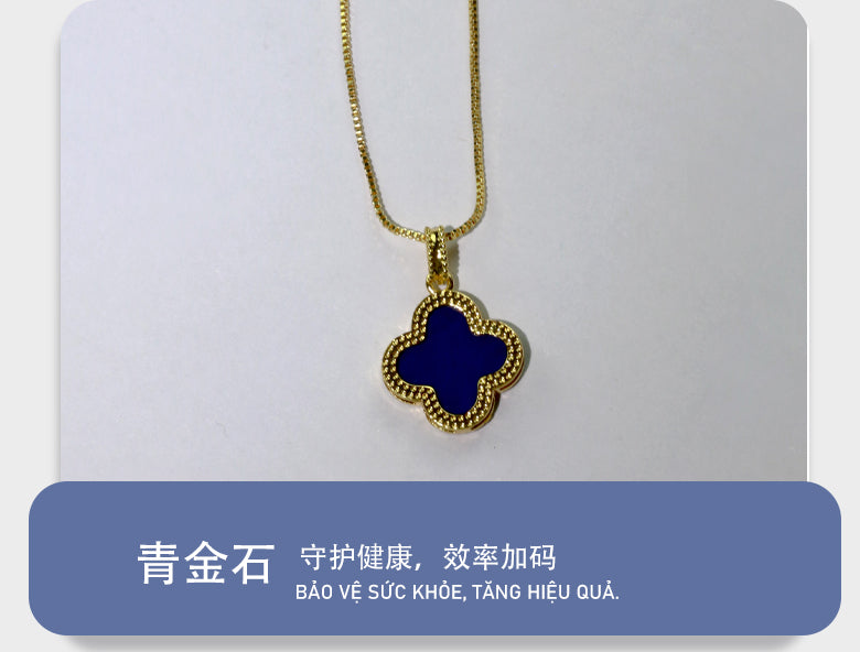 Four-leaf clover necklace pendant